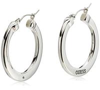 GUESS Orecchini a cerchio con logo di base, Small, Metallo