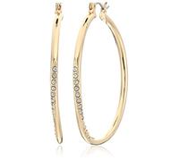 GUESS - Orecchini a cerchio con pietra dorata, motivo "Basic"