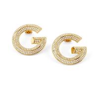 Guess Orecchini Da Donna Creole Pavé Color Oro JUBE05434JWYGT/U