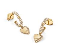 GUESS Orecchini Donna Cuore Pavé Cerchi Color Oro JUBE06075JWYGT/U