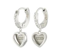 GUESS Orecchini 'HEART' argento / trasparente Donna GUESS One Size argento / trasparente