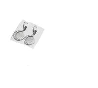 Guess Orecchini in acciaio inox cristallo luna, argento, Acciaio inossidabile