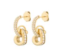 GUESS Orecchini 'L.O.V.E.' oro / trasparente Donna GUESS One Size oro / trasparente