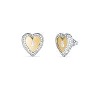 GUESS Orecchini oro / argento / trasparente Donna GUESS One Size