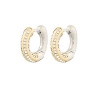 GUESS Orecchini 'PAVE HUGGIES' oro / argento / trasparente Donna GUESS One Size oro / argento / trasparente