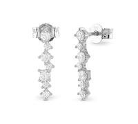 Guess Orecchini Pendenti Argento Zirconi Cubici Jardin - Orecchini