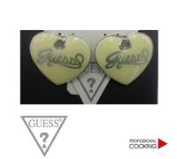 Guess orecchini pendenti donna modello cuore colore beige