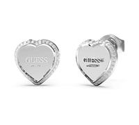 GUESS Orecchini Pulsante Cuore Fine Heart JUBE01427JWRHT-U/JUBE01427JWYGT-U, única, Metallo Non prezioso, Non è Una Pietra preziosa