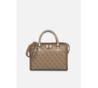 GUESS Orlina Logo Society Satchel Latte Logo / Brown