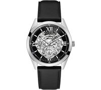 GUESS Orologio analogico 'TAILOR' nero / argento, Taglia One Size