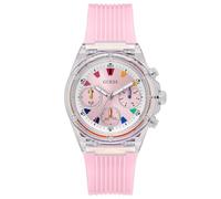 GUESS Orologio Analogico al Quarzo Donna con Cinturino in Acciaio Inossidabile GW0438L7