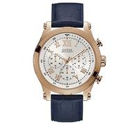GUESS Orologio Analogico al Quarzo Uomo con Cinturino in Pelle W1105G4