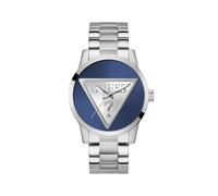 GUESS Orologio analogico 'Badge' navy / argento Uomo GUESS One Size