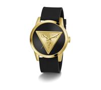 GUESS Orologio analogico 'Badge' oro / nero Uomo GUESS One Size