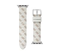 GUESS Cinturino per smartwatch da donna compatibile con Apple Watch (38-40 mm), bianco, classico