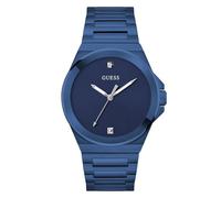 Guess Orologio da uomo Dress GW0833G1 - analogico al quarzo, cinturino in acciaio, blu