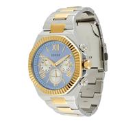 GUESS Orologio analogico blu chiaro / oro / nero / argento Uomo GUESS One Size blu chiaro / oro / nero / argento