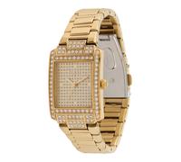 Guess Bonnet GW0995L2 - Orologio da polso analogico al quarzo, in acciaio inox, 23 mm, cinturino in acciaio inox, oro, 3 bar, colore: champagne, colore: oro