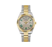 GUESS Orologio analogico 'Connoisseur' oro / grigio / verde Uomo GUESS One Size