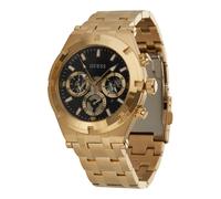 GUESS Orologio analogico 'CONTINENTAL' oro / nero Uomo GUESS One Size oro / nero