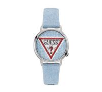 Guess Orologio analogico da donna al quarzo con cinturino in tessuto V1014M1, Blu denim, Bracciale