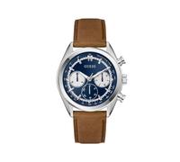 GUESS Orologio analogico 'Dawson' navy / marrone Uomo GUESS One Size