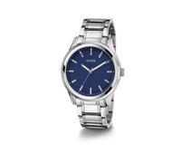 GUESS Orologio analogico 'DEX' navy / argento Uomo GUESS One Size