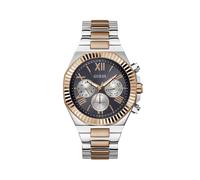 GUESS Orologio analogico 'EQUITY' bronzo / argento Uomo GUESS One Size