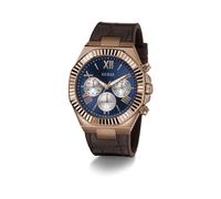 GUESS Orologio analogico 'EQUITY' navy / marrone / bronzo Uomo GUESS One Size navy / marrone / bronzo