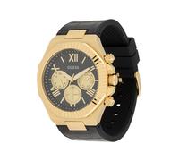 GUESS Orologio analogico 'EQUITY' oro / nero Uomo GUESS One Size