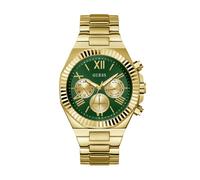 GUESS Orologio analogico 'Equity' oro / petrolio Uomo GUESS One Size