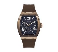 GUESS Orologio analogico ' FALCON ' marrone / nero / argento Uomo GUESS One Size marrone / nero / argento