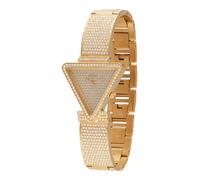 GUESS Orologio analogico triangolare in cristallo dorato, oro, one, Classico