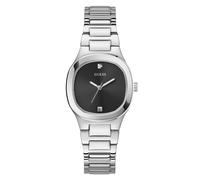 GUESS Orologio analogico 'GD Eve' nero / argento Donna GUESS One Size