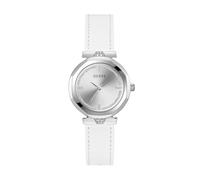 GUESS Orologio analogico 'GD Rumur' argento / bianco Donna GUESS One Size