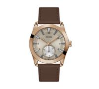 Guess Orologio da polso uomo Greyson GW0793G3 – Cinturino in pelle, oro rosso
