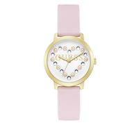 GUESS Orologio analogico in silicone 36 mm, Rosa, One Size, DEVOZIONE