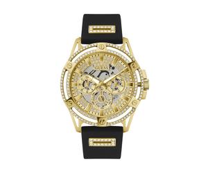 GUESS Orologio analogico 'King' oro / nero Uomo GUESS One Size