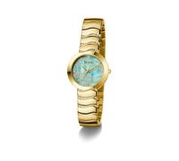 GUESS Orologio analogico 'LAGUNA' blu chiaro / oro Donna GUESS One Size
