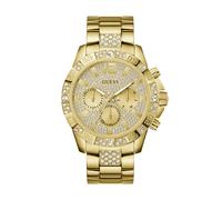 GUESS Orologio analogico 'Majestic' oro / trasparente Uomo GUESS One Size oro / trasparente