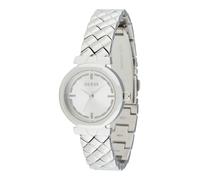 GUESS Orologio analogico 'MINI RUMOUR' argento / bianco Donna GUESS One Size argento / bianco