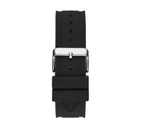 GUESS Orologio analogico 'MOMENTUM' nero / argento, Taglia One Size