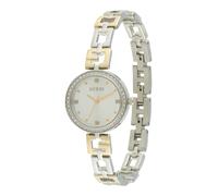GUESS Orologio da donna 26mm - Cassa argento quadrante argento G-Link bicolore, Bicolore, classico
