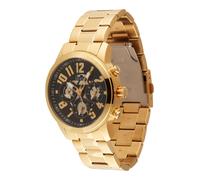 GUESS Orologio analogico 'Parker' oro / nero Uomo GUESS One Size