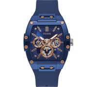GUESS Orologio analogico 'PHOENIX' blu scuro / oro / argento Uomo GUESS One Size blu scuro / oro / argento