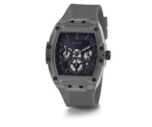 GUESS Orologio analogico 'Phoenix' grigio / nero Uomo GUESS One Size