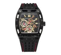 GUESS Orologio analogico 'Phoenix' oro / rosso / nero Uomo - Accessori - Orologi GUESS One Size