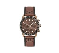 GUESS Orologio Analogico Quarzo da Uomo con Cinturino in Pelle GW0331G1