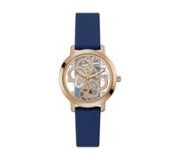 GUESS Orologio analogico 'QUATTRO CLEAR ' blu / oro Donna GUESS One Size blu / oro