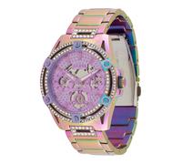 GUESS Orologio analogico 'Queen' lilla / rosa / argento / trasparente Donna GUESS One Size lilla / rosa / argento / trasparente